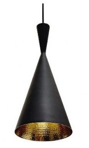 PENDENTE ALUMÍNIO MARRO EM ALUMÍNIO  CABO 1,0mt.  H – 312mm / D – Ø184mm